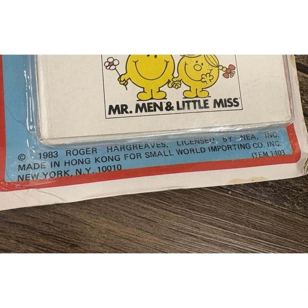 Vintage Mr. Men & Little Miss Subtraction Flags Cards Learning Card Game Clever